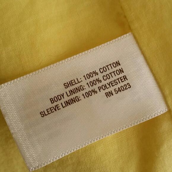 Old Navy All Cotton Yellow Jacket. L - Picture 6 of 7